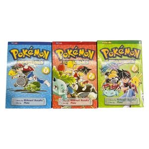 Pokemon Adventures Manga Volumes 1 2‎ 3 Set Viz Kids Hidenori Kusaka Mato